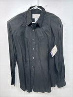 New Women’s Long Horn Black Long Sleeve Pearl Snap Large LL-97