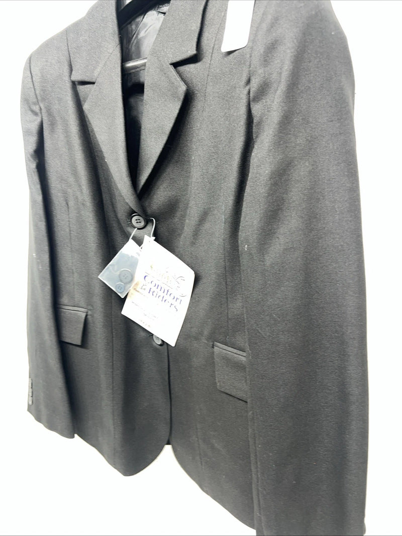 New Women’s Black Comfort Riders Riding Coat 14 II-609