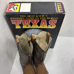 New Brown Texas Boots 8.5  3-12