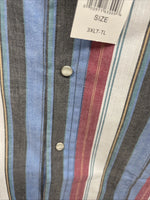 New Men’s ELY Cattleman Multiple Color Short Sleeve Pearl Snap 3XL E-25