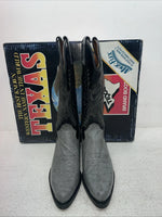 New Men’s Gray Texas Brand Cowboy Boots. 1202 6.5 6 1/2 E E. 1-39