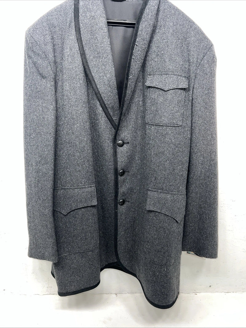 New Men’s Pioneer Wear Black Suit Jacket 44L #12556 AA-610