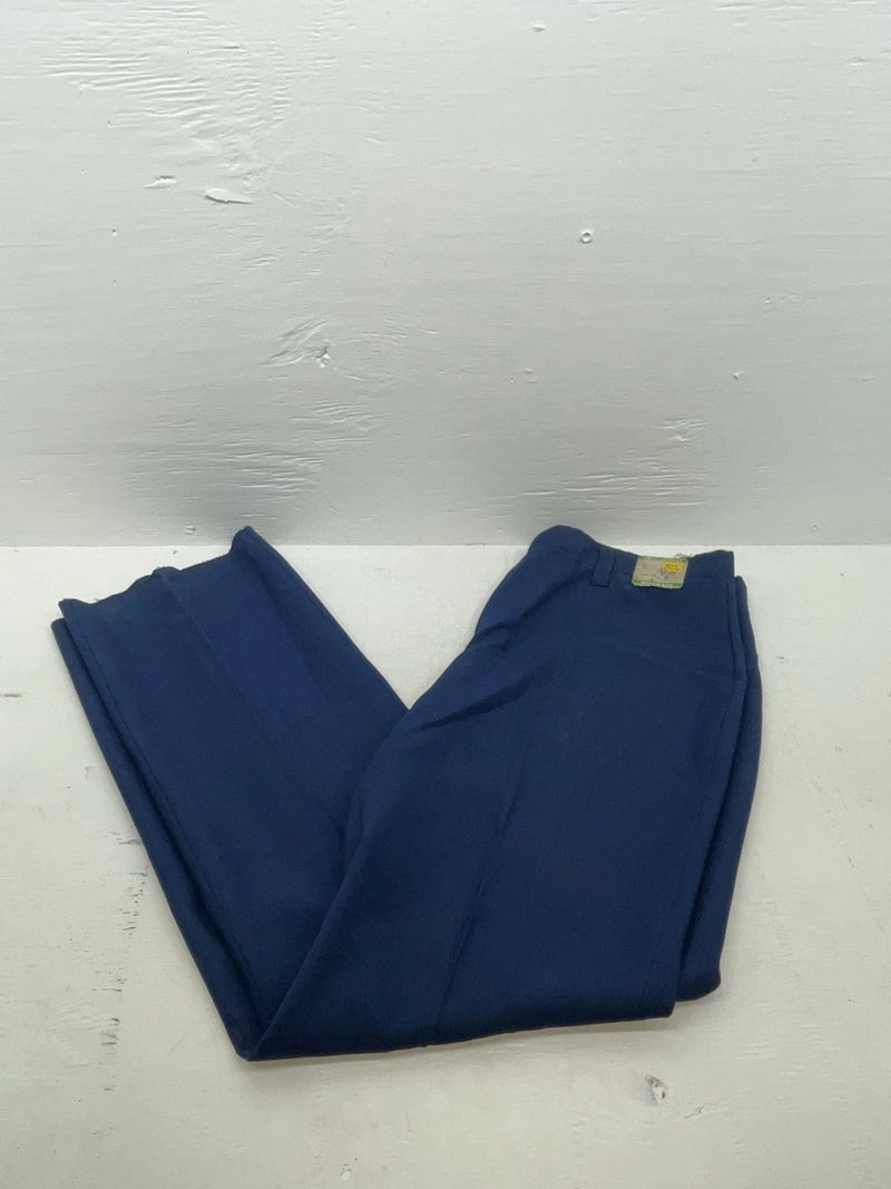 New Vintage Blue H Bar C Polyester Pants #MR477 OO-19