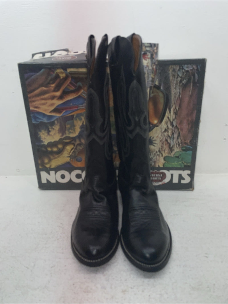 New Men’s Black Nocona Cowboy Boots. 8001 7.5 7 1/2 E E E. 3-152