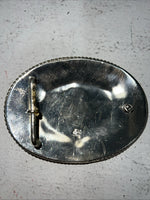 New Women’s Justin Gold Silver Horse Head belt Buckle. F-9