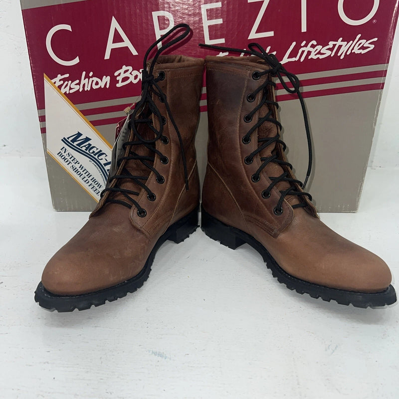 New Women’s Brown Lace Up Capezio Cowboy Boots. L549 5.5 5 1/2 M. 20-31