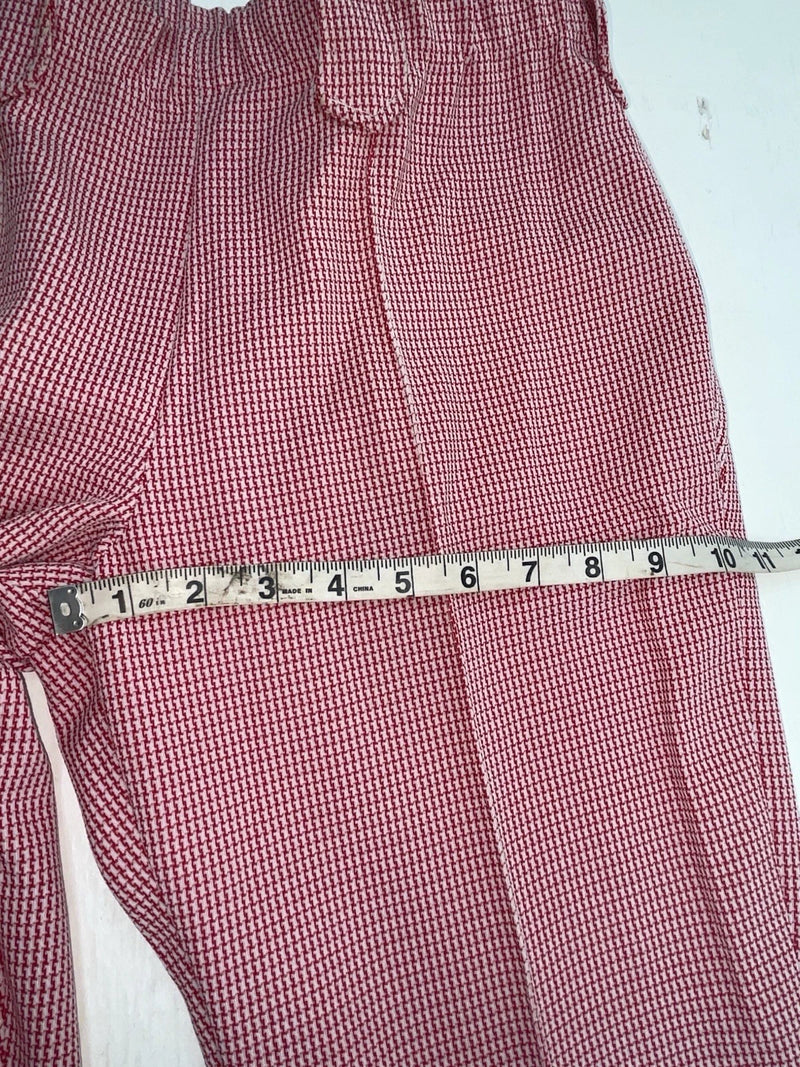 New Vintage Red Checkered Dickson Jenkins Polyester Pants #534 VV-72