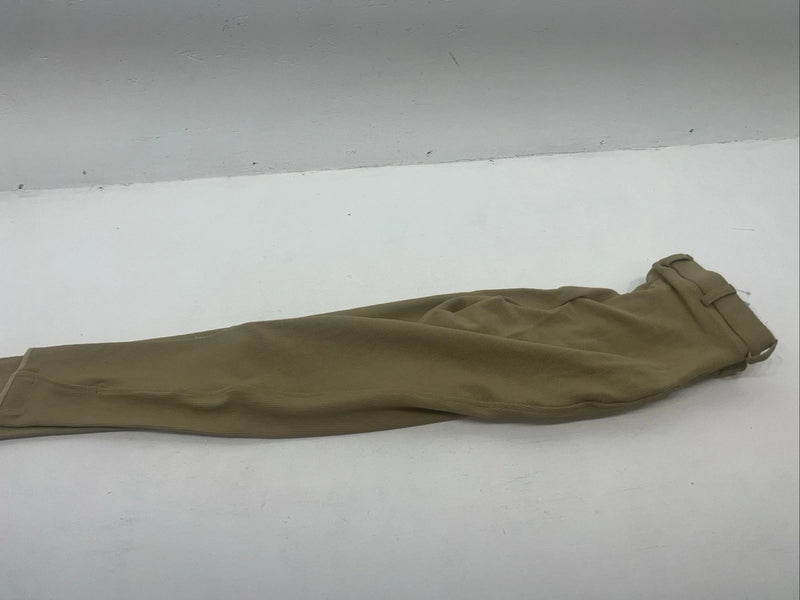New Women’s Tan Sport Riders Classic Knee Patch Breech. #041656 32-R  A-159