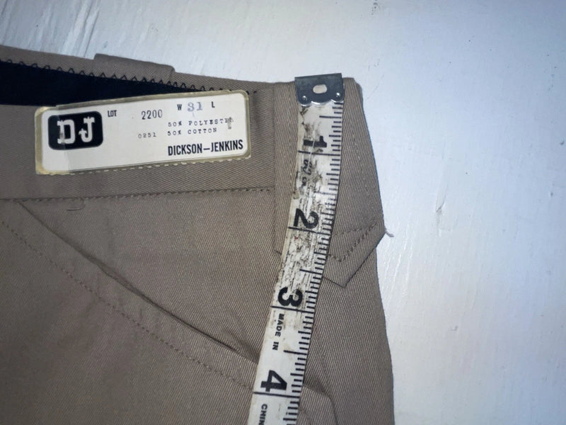 New Vintage Beige Dickson Jenkins Polyester Pants #2200 OO-50