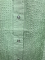 New Kids Mustang Green Long Sleeve Button Up English Shirt Size 12 YY-21