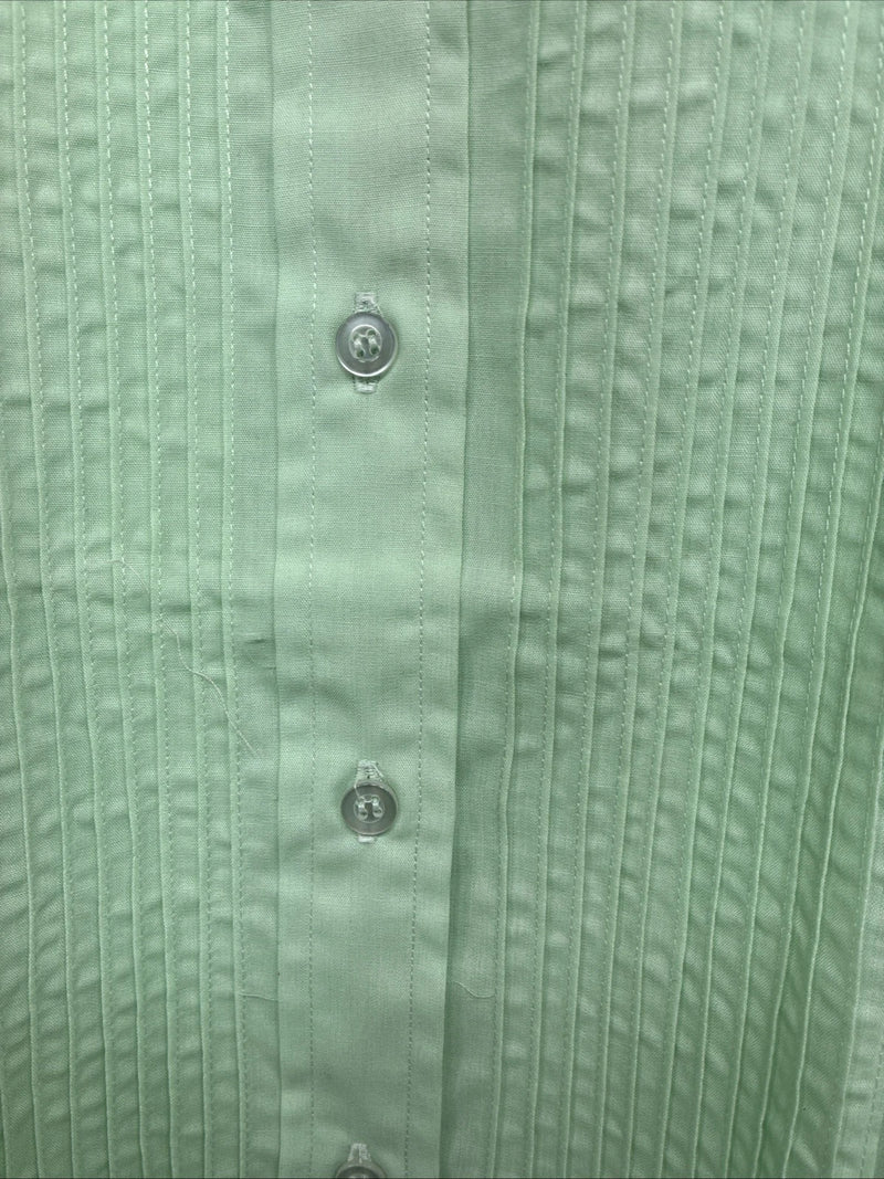 New Kids Mustang Green Long Sleeve Button Up English Shirt Size 12 YY-21
