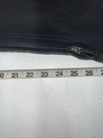 NOS Black Leather Show Chaps Adjustable Waist 45” Small N-37