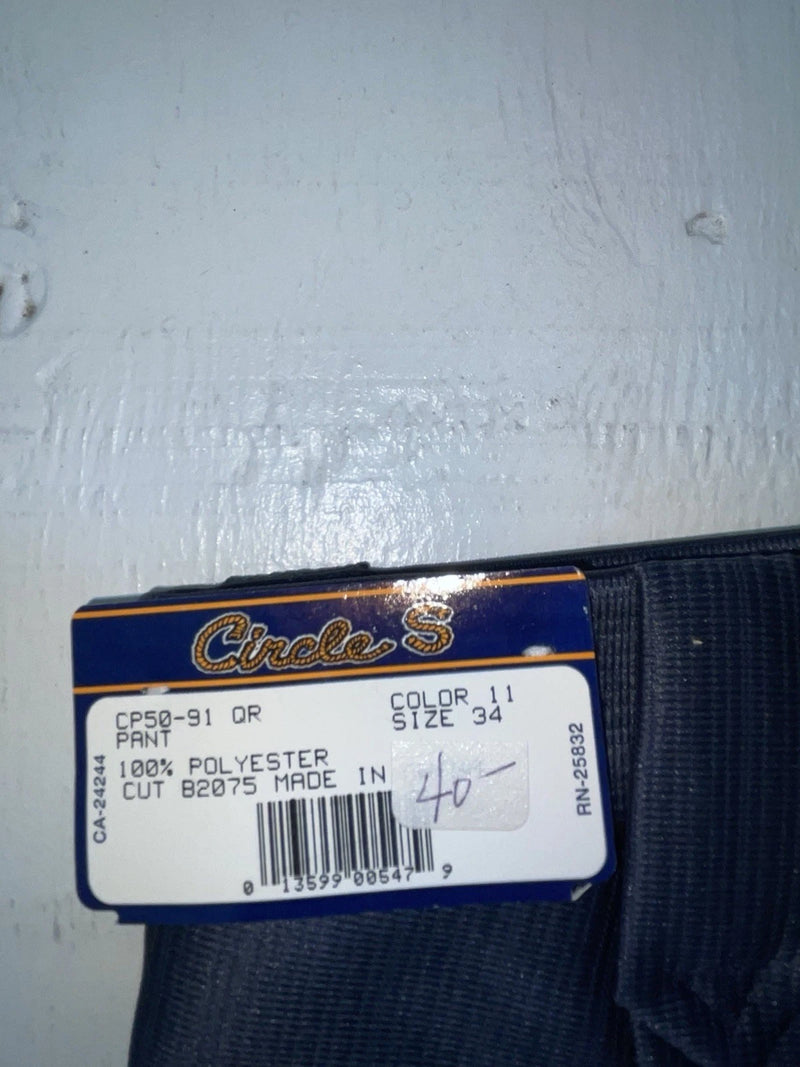 New Vintage Blue Circle S Polyester Pants #CP5091 SS-4