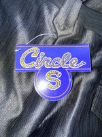 New Vintage Black Circle S Polyester Pants #CP5091 NN-169