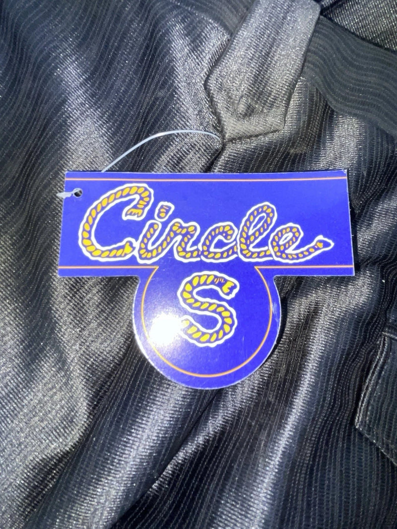 New Vintage Black Circle S Polyester Pants #CP5091 NN-169