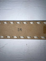 New Blue Genuine Leather Weaved 34” Belt #7030 Z-144
