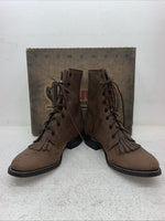 New Men’s Brown Lace Up Laredo Cowboy Boots. 1225 7.5 7 1/2 E E. 1-60