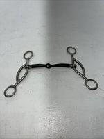New Tough 1 5” SS/SI Gag Snaffle Copper Lined Bit #25096 U-5 