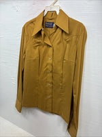 New Kids Panhandle Slim Yellow Long Sleeve Pearl Snap Large CC-75