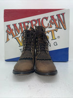 New Women’s Brown American West Cowboy Boots. 5975 8.5 8 1/2 M. 16-99