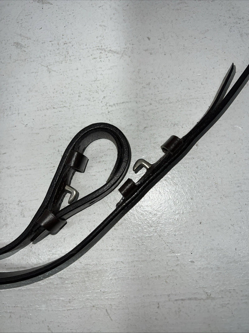 New Silver Fox Brown Draft Snaffle Bridle #20-8555-7 BB-14