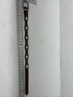 New Nocona Brown Fur Genuine Leather Belt Small #N3441002 W-18