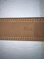 New Brown Genuine Leather Perkies Tooled 32” Belt #7512 NN-13 