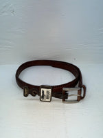 New Brown Genuine Leather Nocona Weaved 38” Belt #2410002 JJ-68
