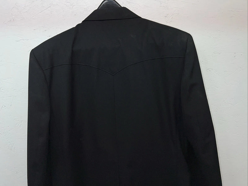 New Men’s Circle S Black Suit Jacket 44R #25832 T-600