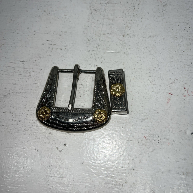 New Women’s Gold Silver Belt Loop And Buckle. 050586 A-127