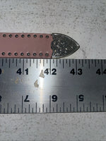 New Pink Genuine Leather Nocona Silver Bling 36” Belt #N1344999 Z-31