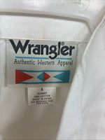 New Women’s Wrangler White Dosages Long Sleeve Button Up Small YY-131