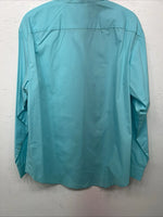 New Women’s Western Collection Turquoise Long Sleeve Button Up Shirt 14 3B-80