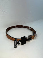 New Brown Genuine Leather Double S Weaved 28” Belt #3219248 NN-11