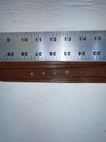 New Brown Genuine Leather Tex Tan Colored Stripe 36” Belt #024731 Z-113