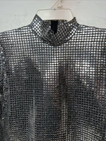 New Women’s 1849 Authentic Ranchwear Silver Long Sleeve Show Shirt Small WW-8