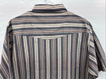New Men’s ELY Cattleman Multicolor Stripe Short Sleeve Pearl Snap XLT R-67
