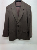 New Mens Brown Pioneer Wear Suit Coat 42L #12527 WW-56