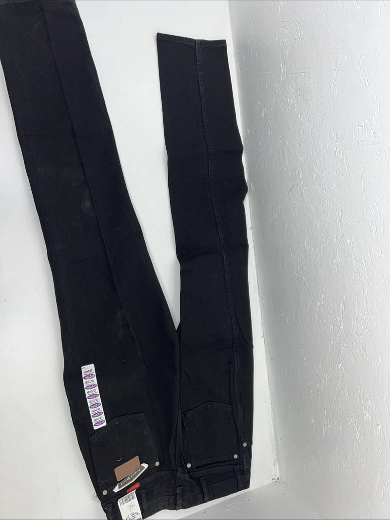 Nw Men’s Black Cowboy Cut Slim Fit Wrangler Jeans. 13/14x34 G-9