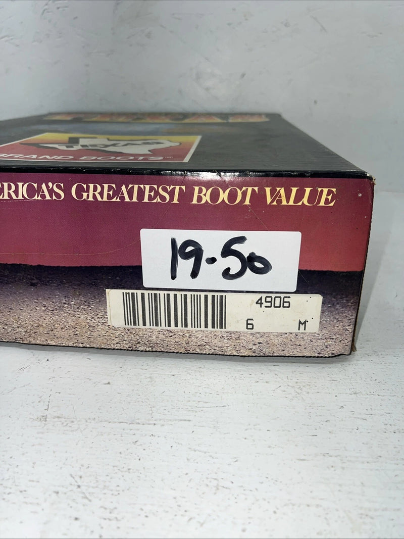 New Women’s Brown Texas Brand Cowboy Boots. 4906 6 M. 19-50