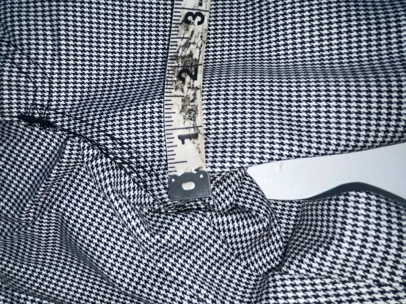 New Vintage Black And White Checkered Handler Polyester Pants #1179 SS-96