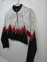 New Women’s 1849 Authentic Ranchwear White Short Western Show Jacket XS UU-69