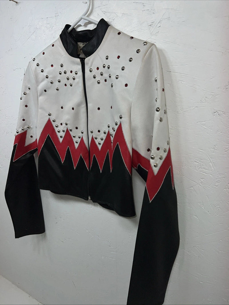 New Women’s 1849 Authentic Ranchwear White Short Western Show Jacket XS UU-69