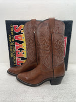 New Men’s Brown Texas Brand Cowboy Boots. 5111 8.5 8 1/2 D. 3-129