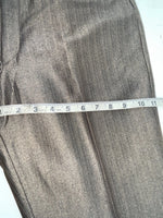 New Vintage Brown Circle S Polyester Pants #CS2391 VV-29