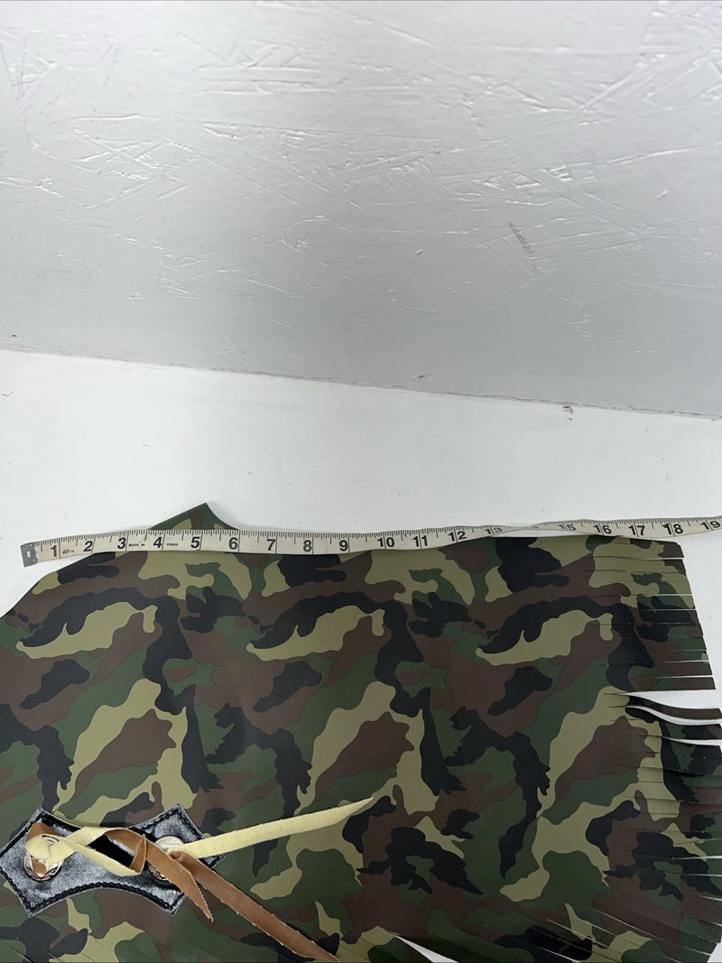New Children’s Bigtime Rodeo Camo Chaps With Fringe Adjustable Waist 29” I-65