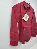 New Kids ELY Classic Pink Long Sleeve Button Up Medium DD-78