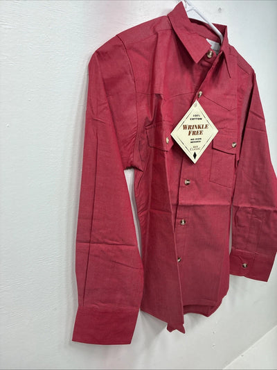 New Kids ELY Classic Pink Long Sleeve Button Up Medium DD-78