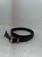 New Black Genuine Leather Chambers Beaded 32” Belt #30175 Z-29