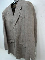 New Men’s Pioneer Wear Brown Suit Jacket 46L #12016 HH-608